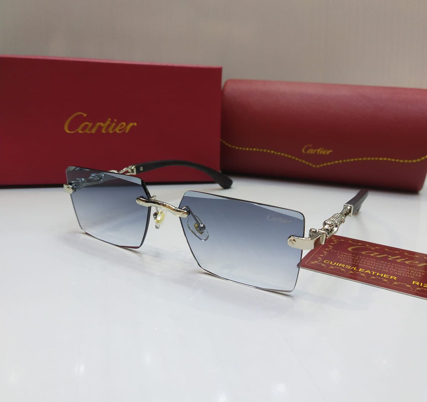 Famous Brand Car-tier sun glasses for unisex