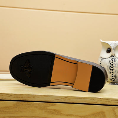 GG Black Leather Shoes for Men Pre Order