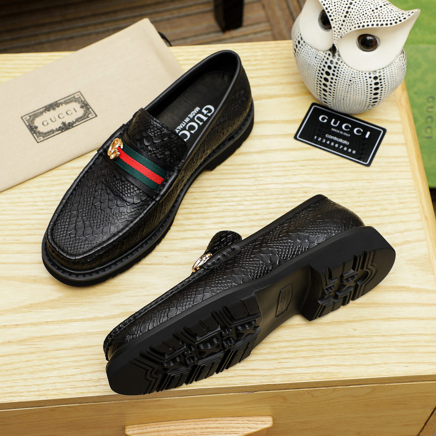 Premium GG Leather Loafers Shoes for Men Pre Order