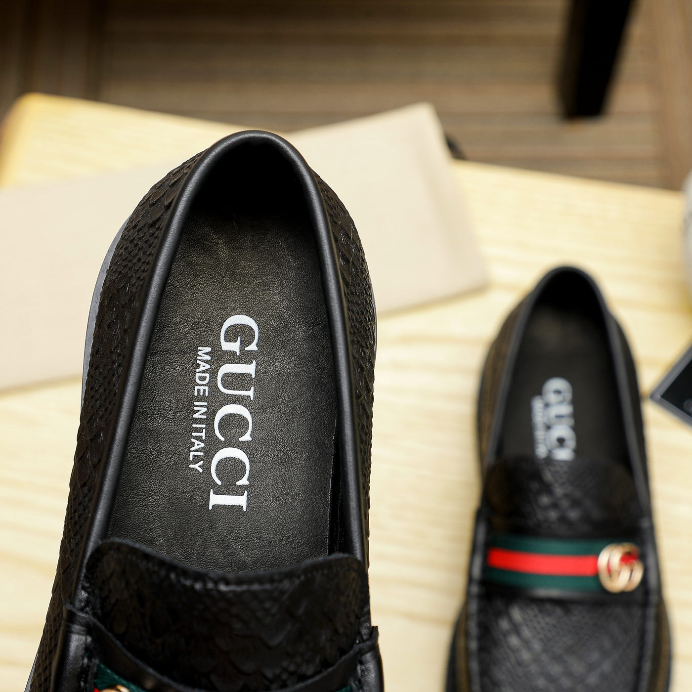 Premium GG Leather Loafers Shoes for Men Pre Order