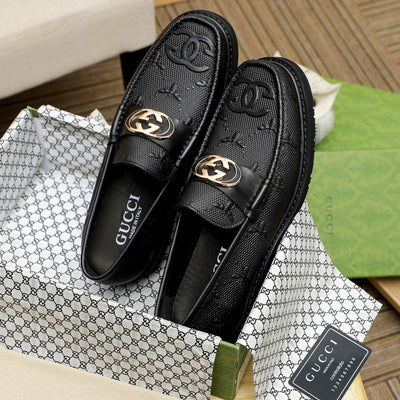 Premium GG Leather Loafers Shoes for Men Pre Order