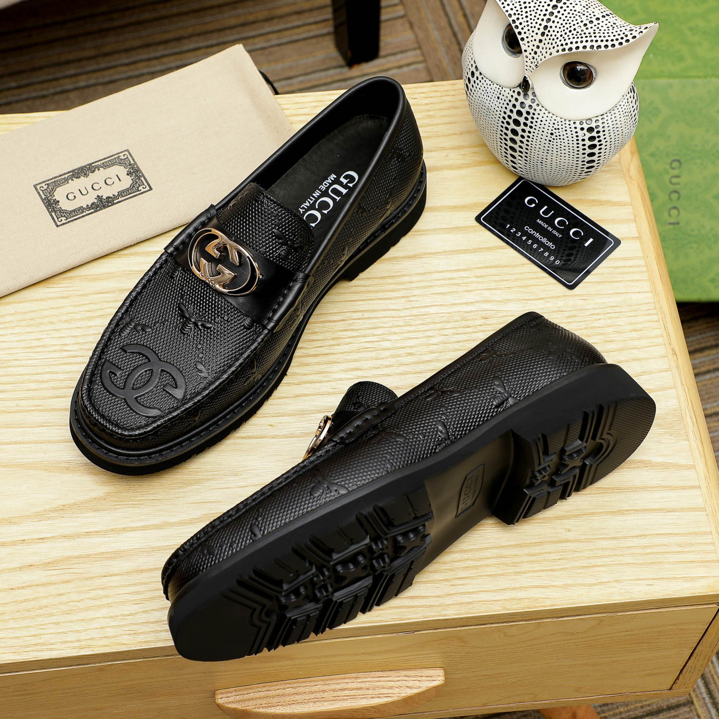 Premium GG Leather Loafers Shoes for Men Pre Order