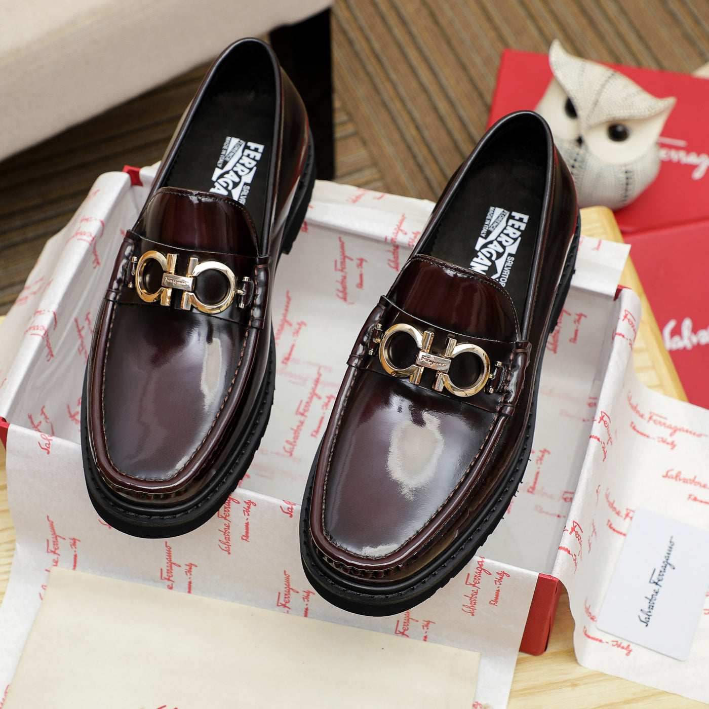 Salvatore Ferragamo Leather Shoes for Men Pre Order