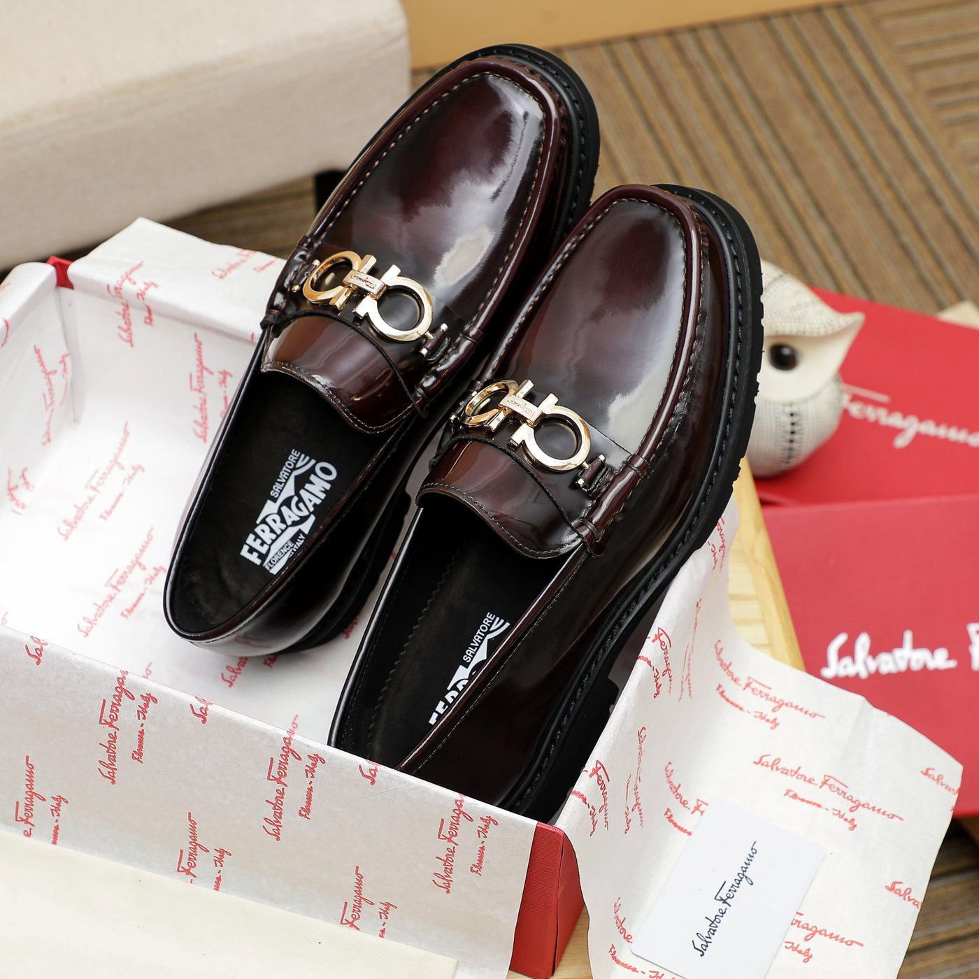 Salvatore Ferragamo Leather Shoes for Men Pre Order