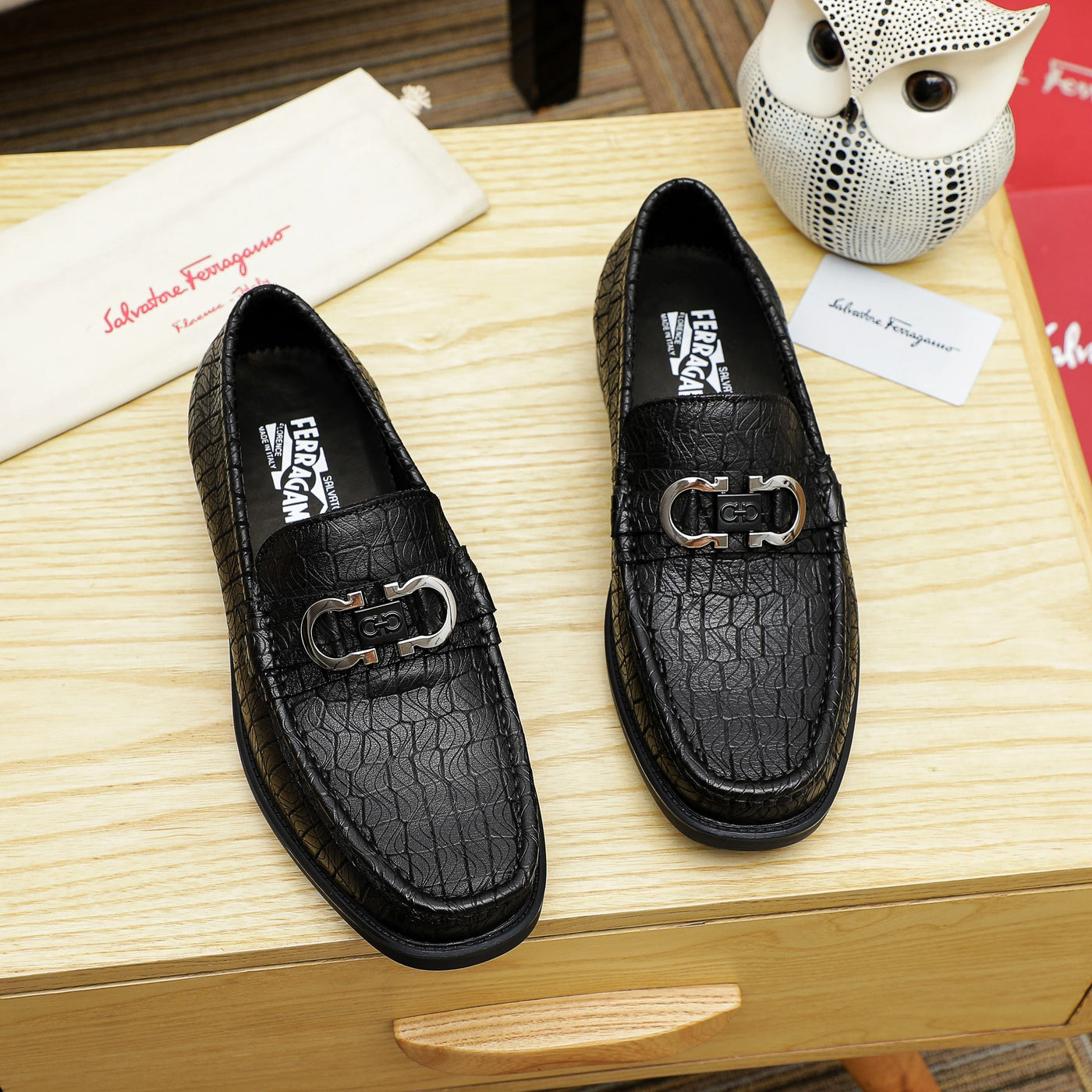 Salvatore Ferragamo Leather Shoes for Men Pre Order