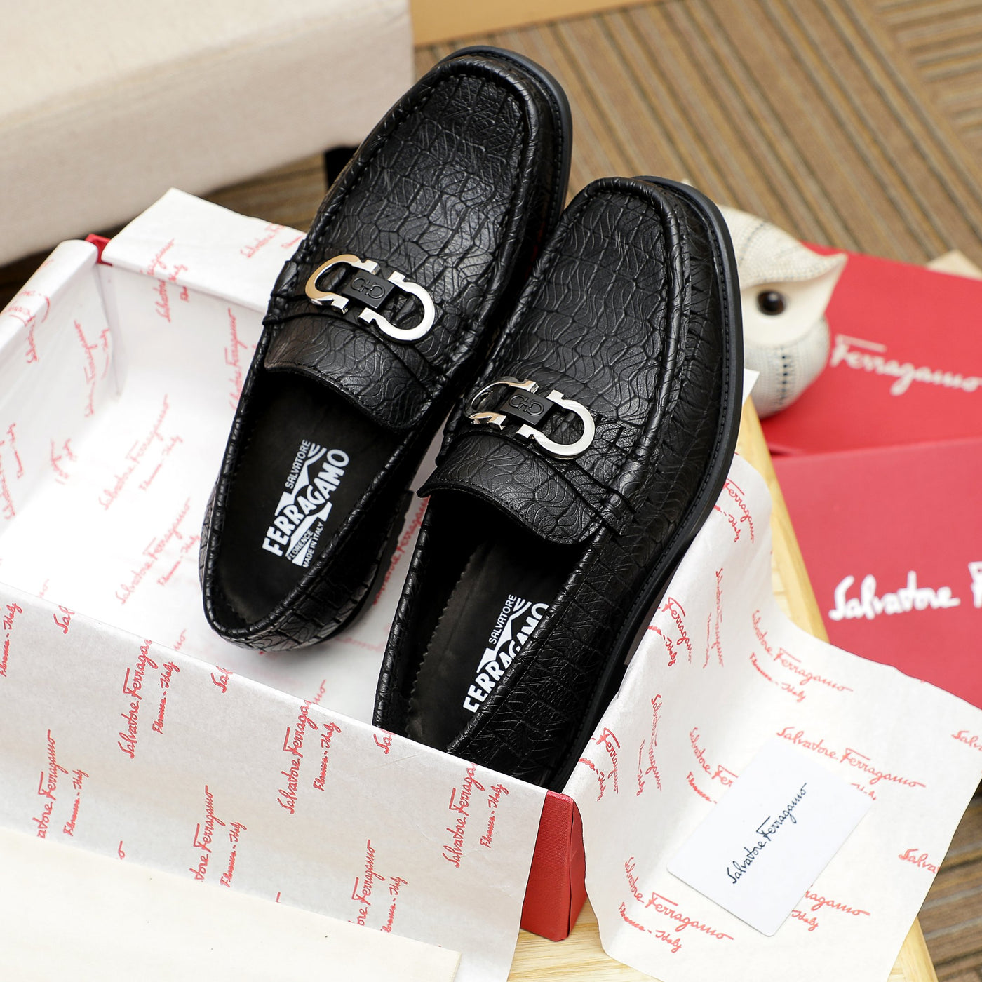 Salvatore Ferragamo Leather Shoes for Men Pre Order