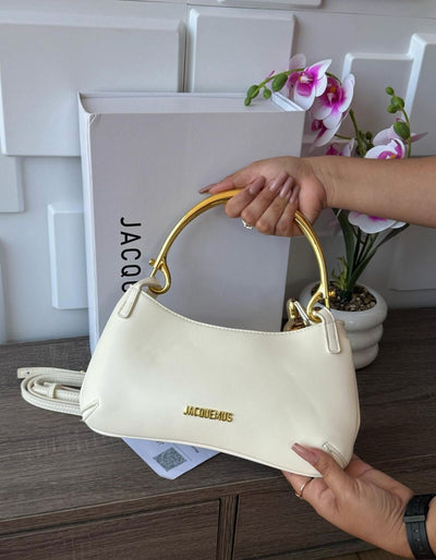 Jacquemus Le Bisou Mousqueton Bag White