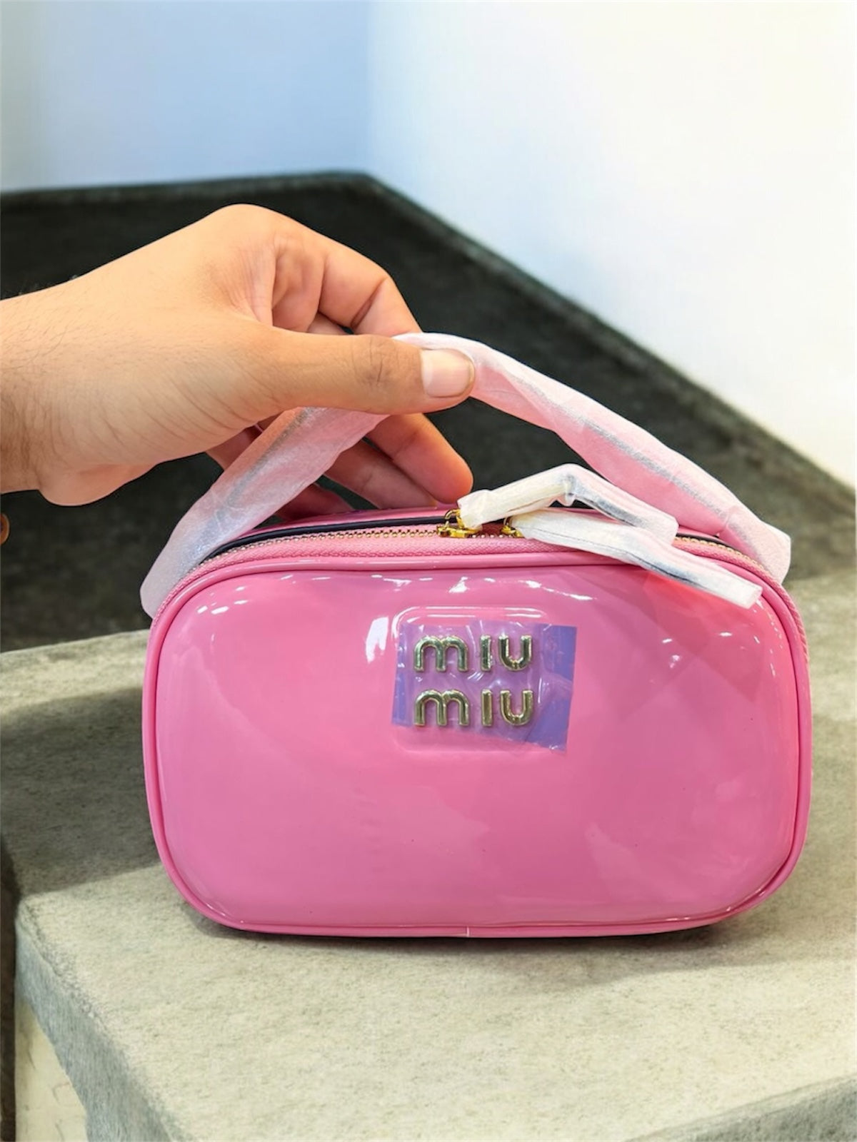Trendy Fashion Mi-u MI-u Mini Glossy Handbag for Women
