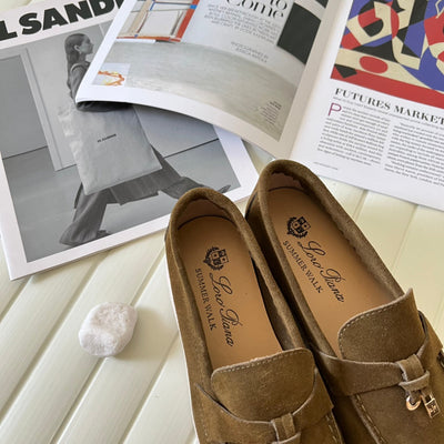 Loro Piana the iconic Summer Charms Walk Loafers for Unisex (Male and Female) Olive Green Colour Pre Order