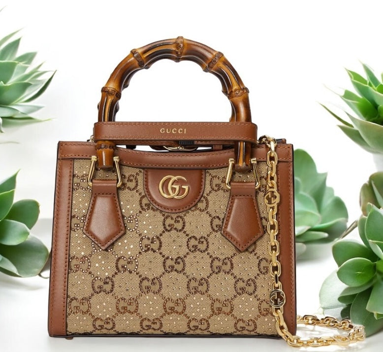 Premium Brand Guc ci GG Mini Diana Leather Handbag for Women