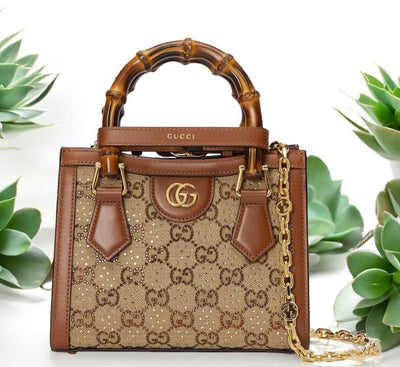 Premium Brand Guc ci GG Mini Diana Leather Handbag for Women
