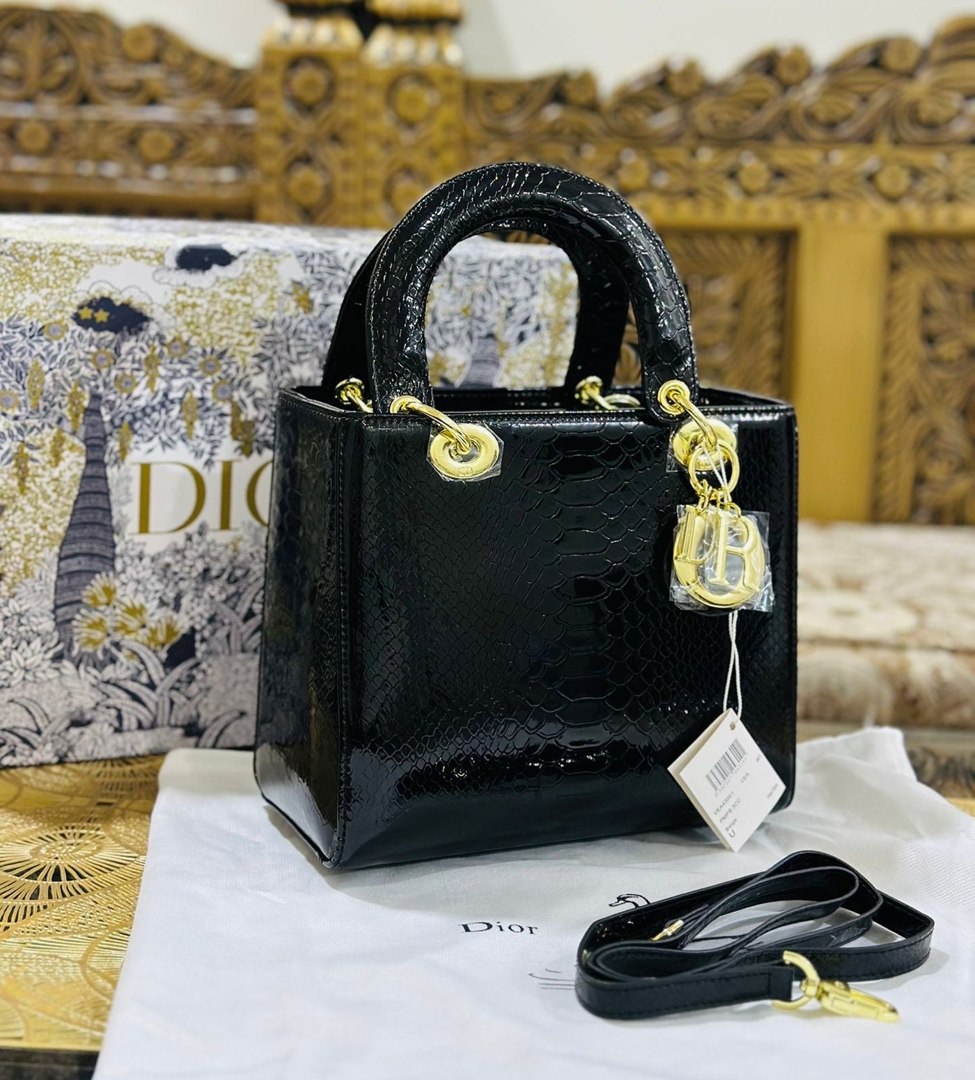 Designer Brand CD Cris-tian Di-or Lady bag Metallic Colours Hand bag for Women