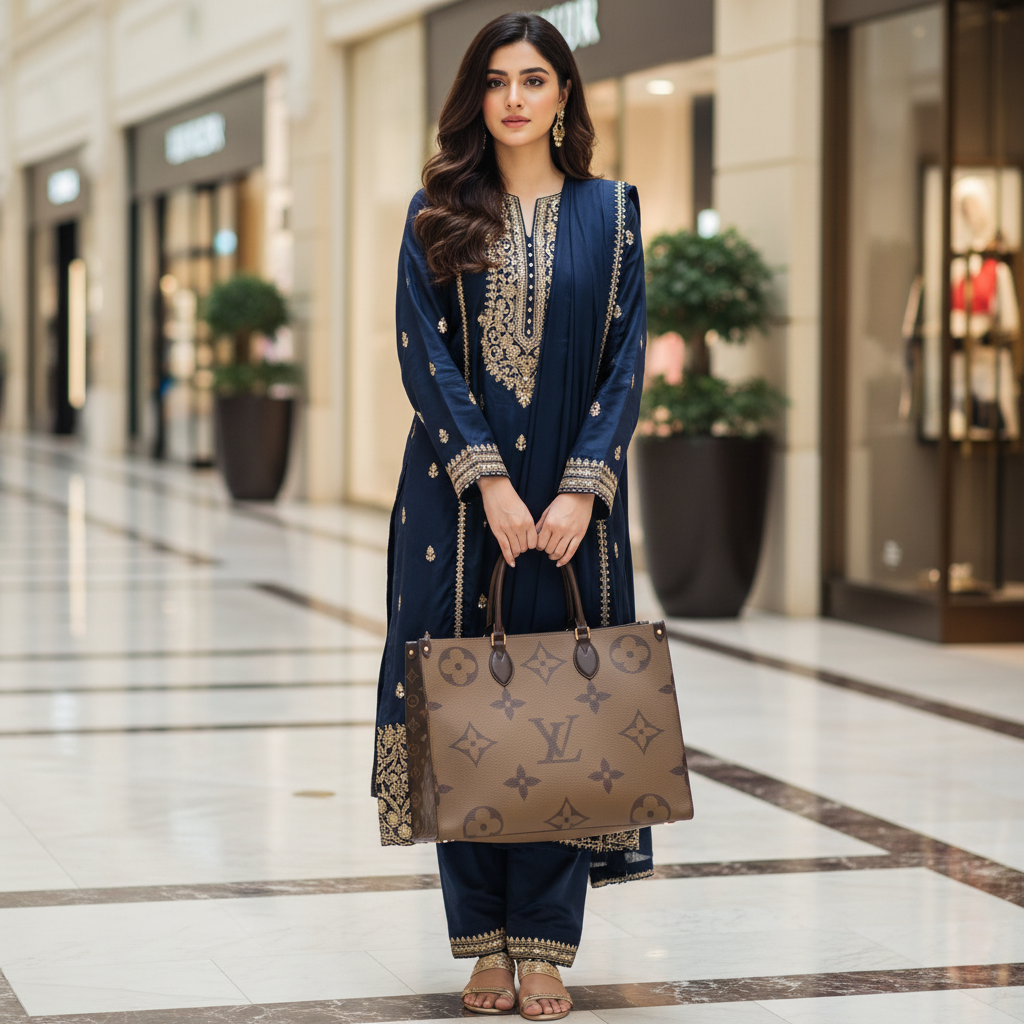 Luxury Brand L-V Lou-is Vui-tton OnTheGo GM – Monogram Brown Shoulder Bag for Women