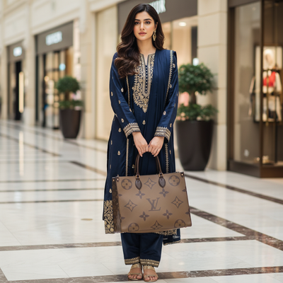 Luxury Brand L-V Lou-is Vui-tton OnTheGo GM – Monogram Brown Shoulder Bag for Women