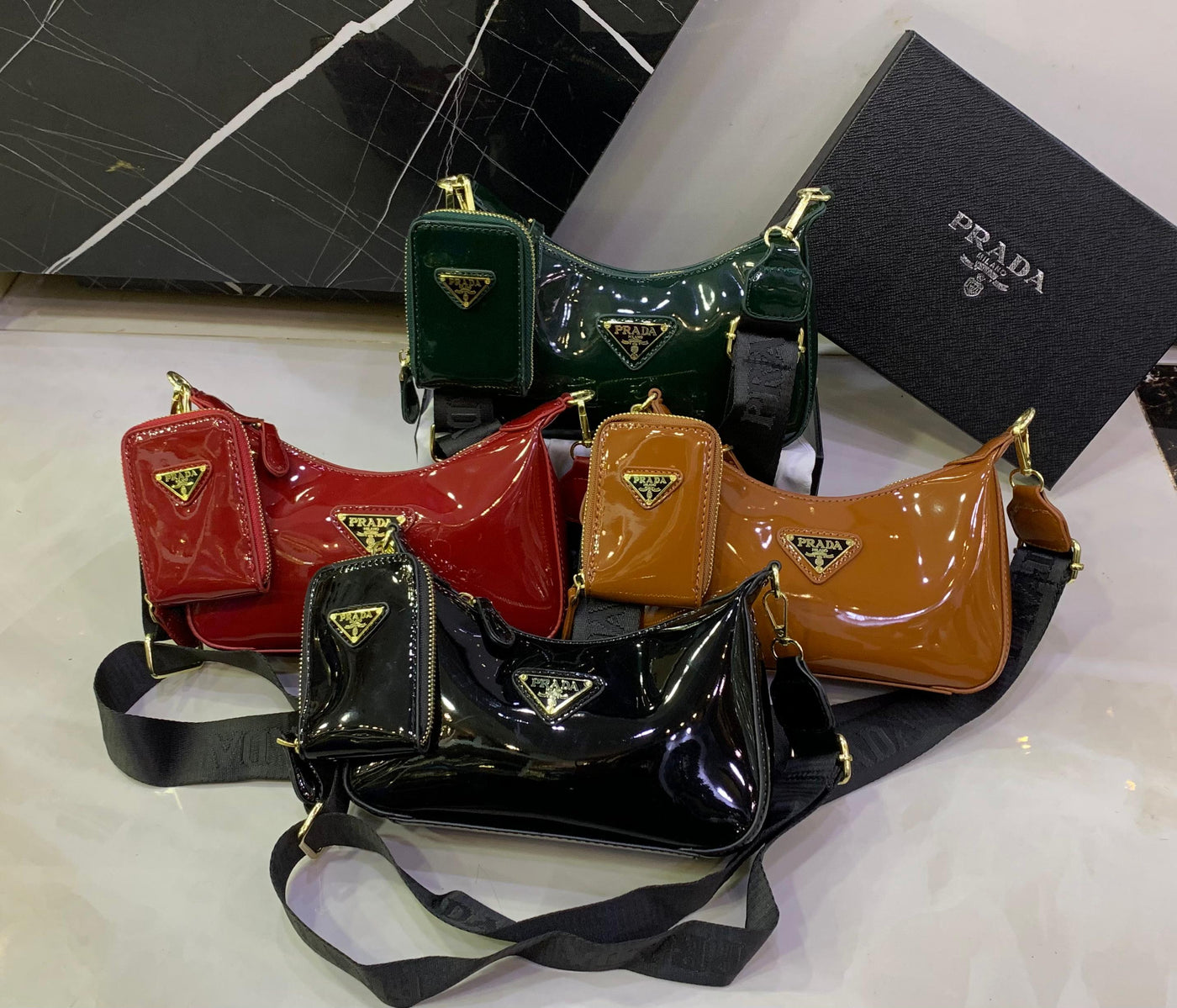 Fashion Brand Pra-da Crossbody Bag for women