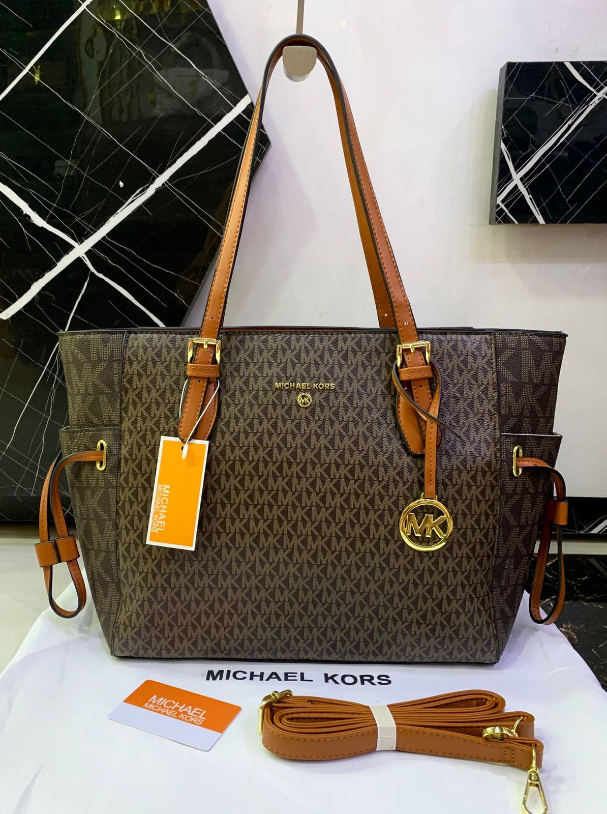 Micheal Kors MK tote bag Brown