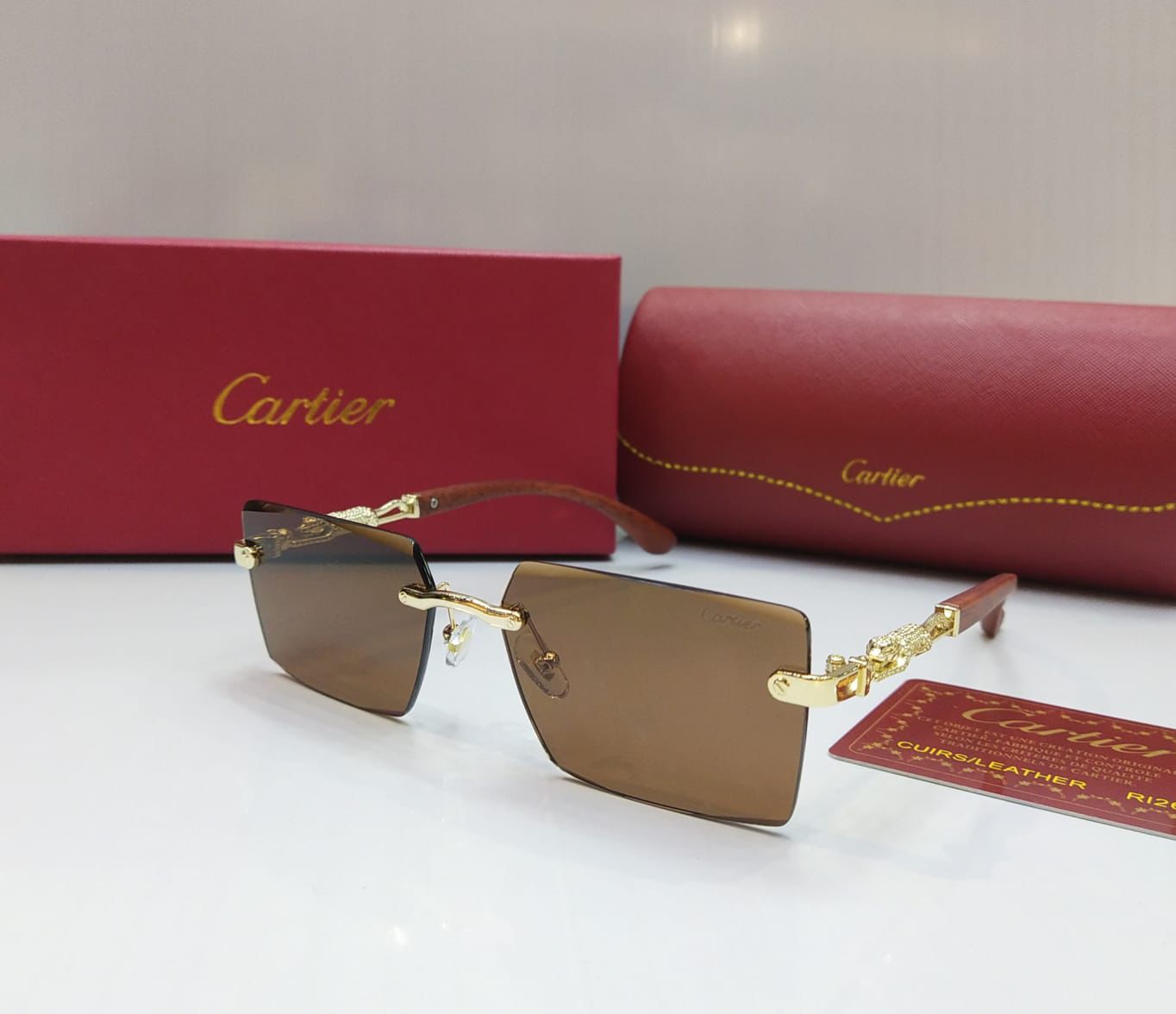 Famous Brand Car-tier sun glasses for unisex