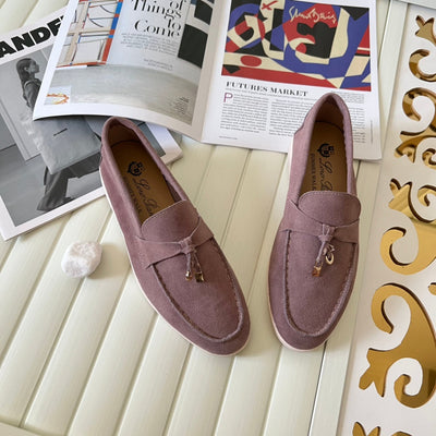 Loro Piana the iconic Summer Charms Walk Loafers for Unisex (Male and Female) Deep Plum Brown Colour Pre Order