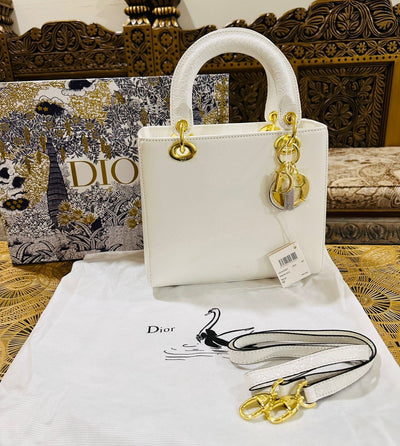 Designer Brand CD Cris-tian Di-or Lady bag Metallic Colours Hand bag for Women