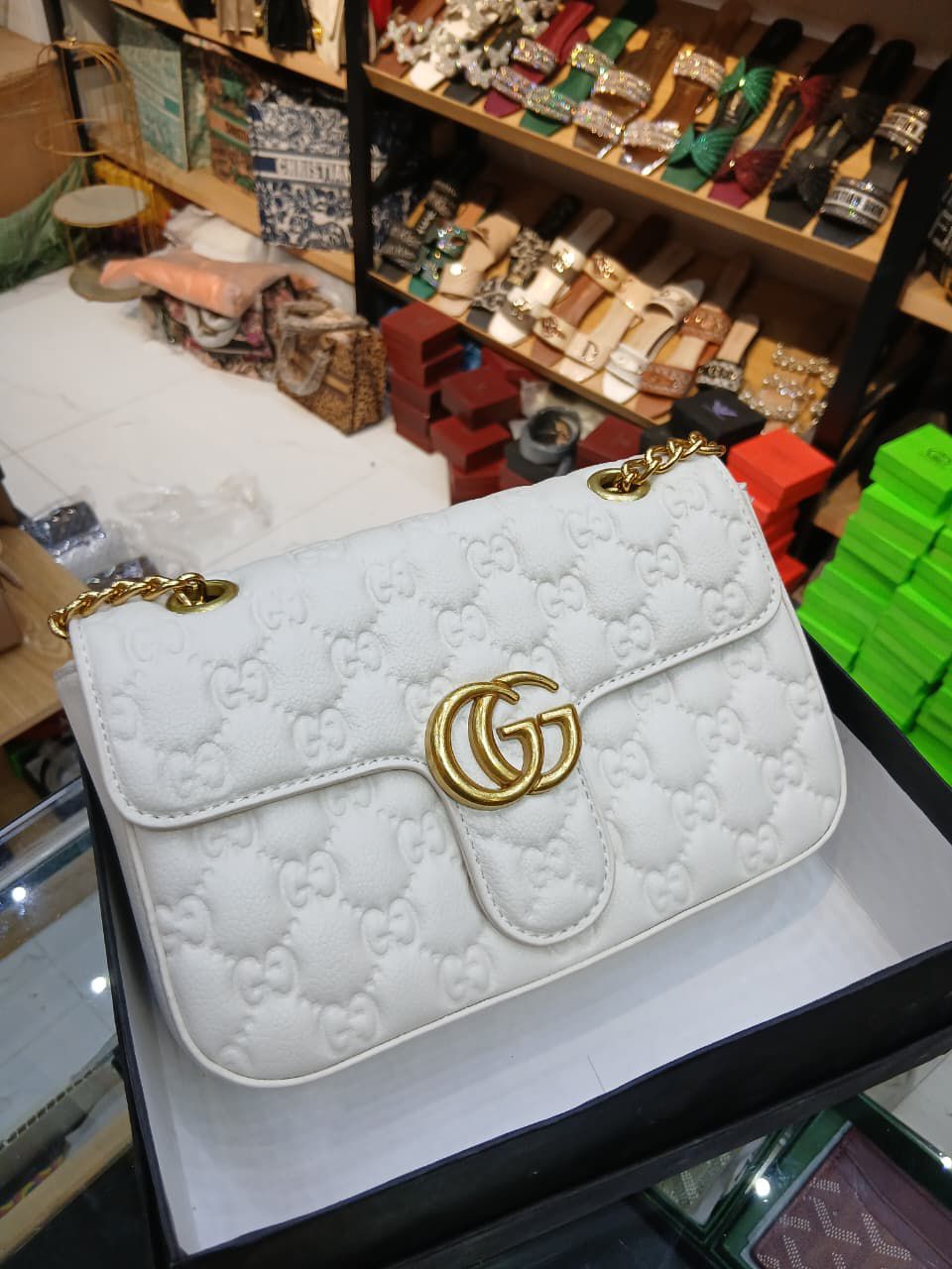 Famous Brand GG Guc-ci Mormont Shoulder Bag for women