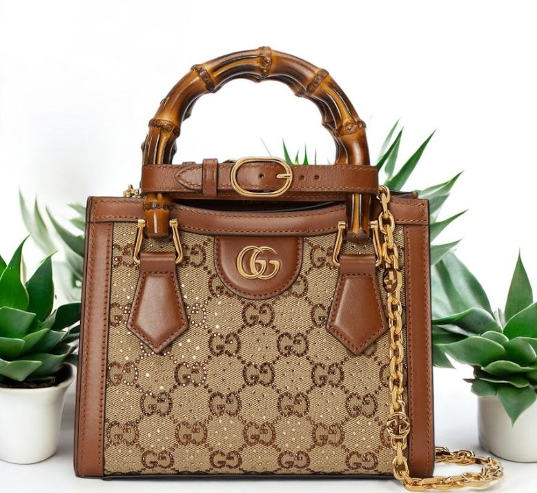 Premium Brand Guc ci GG Mini Diana Leather Handbag for Women