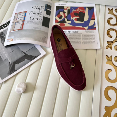 Loro Piana the iconic Summer Charms Walk Loafers for Unisex (Male and Female) Bright Amaranth Colour Pre Order