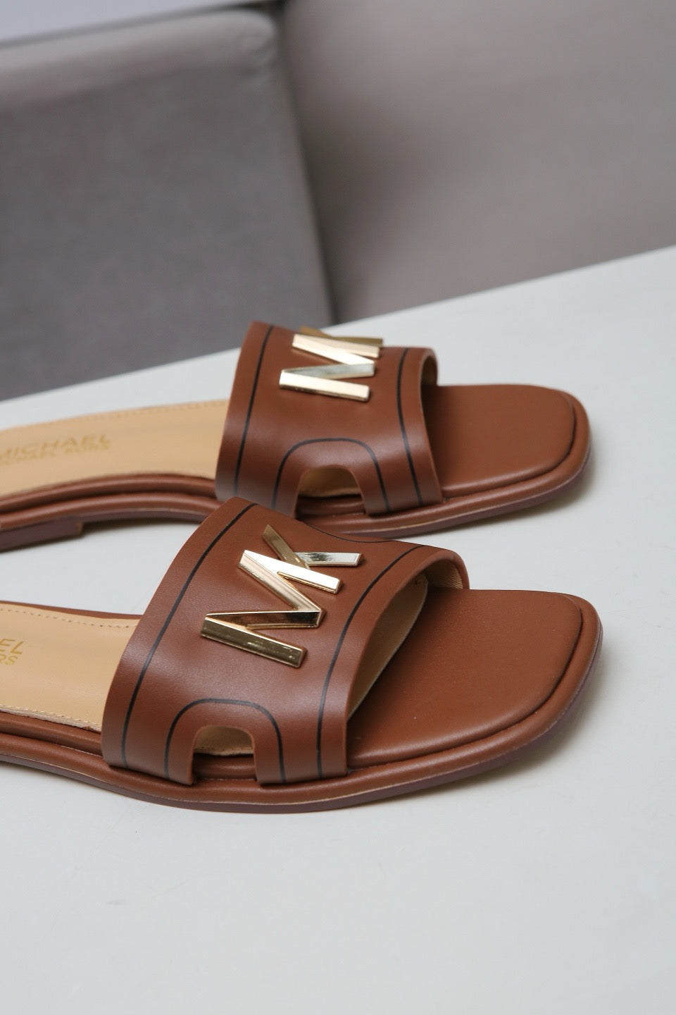 Famous Brand MK Mich-ael Ko-rs Imported Slippers for Women