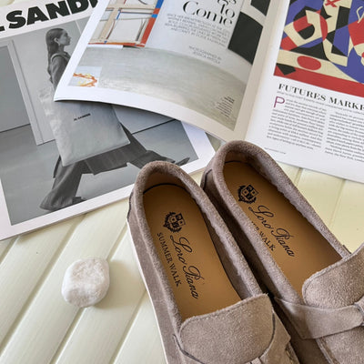 Loro Piana the iconic Summer Charms Walk Loafers for Unisex (Male and Female) Koala Colour Pre Order