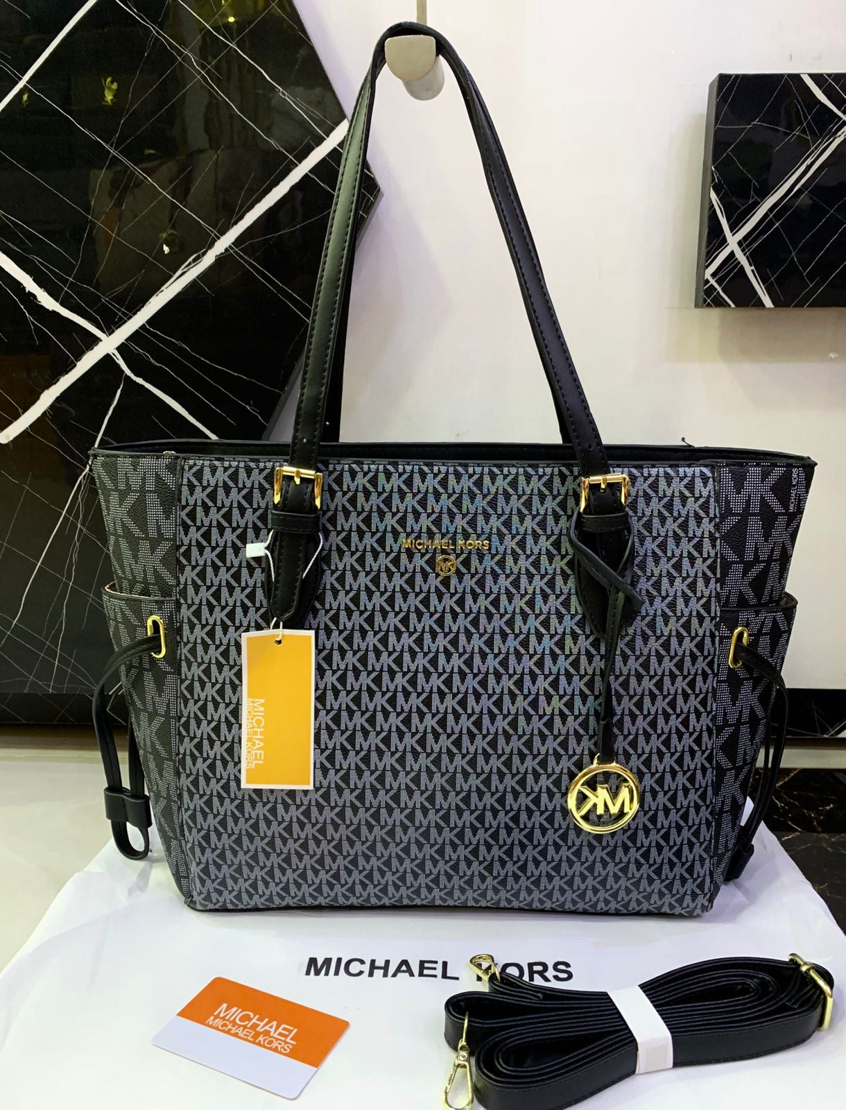 Micheal Kors MK tote bag Black