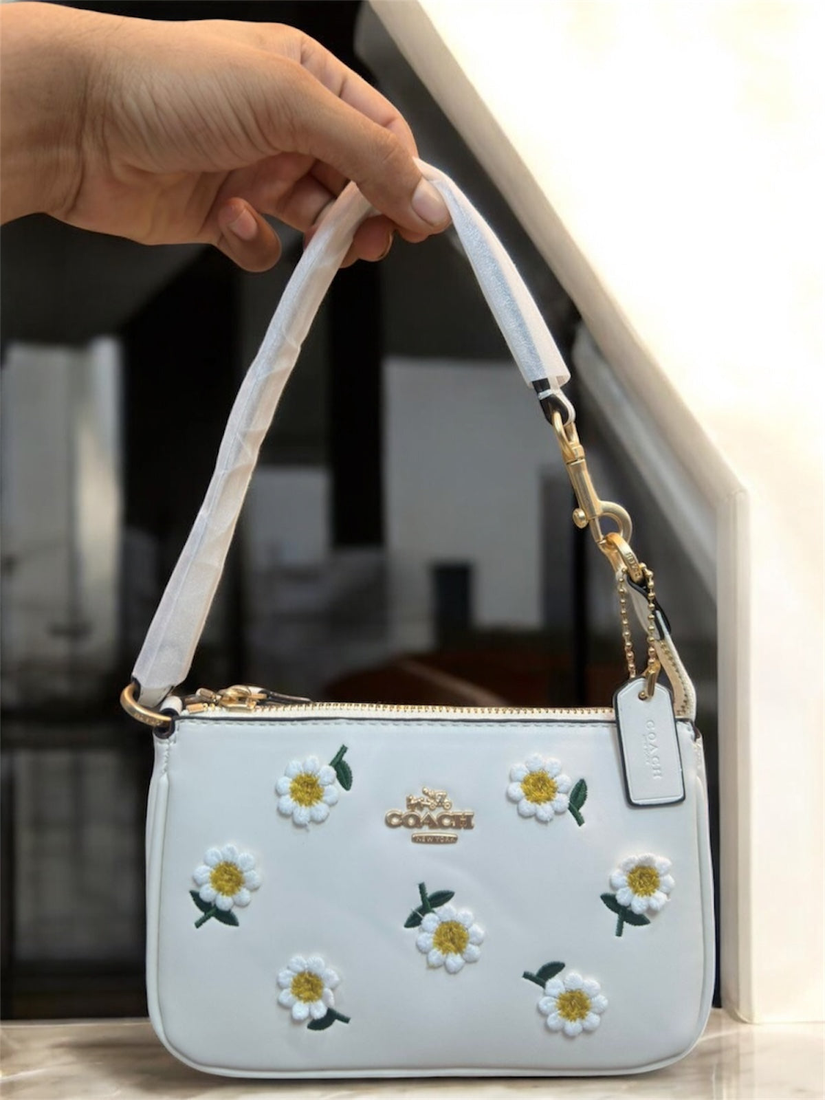 Luxury Brand Co-ach Nolita 19 Small Shoulder Bag for Women