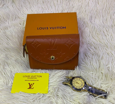 Louis Vuitton Lv wallet for female Brown