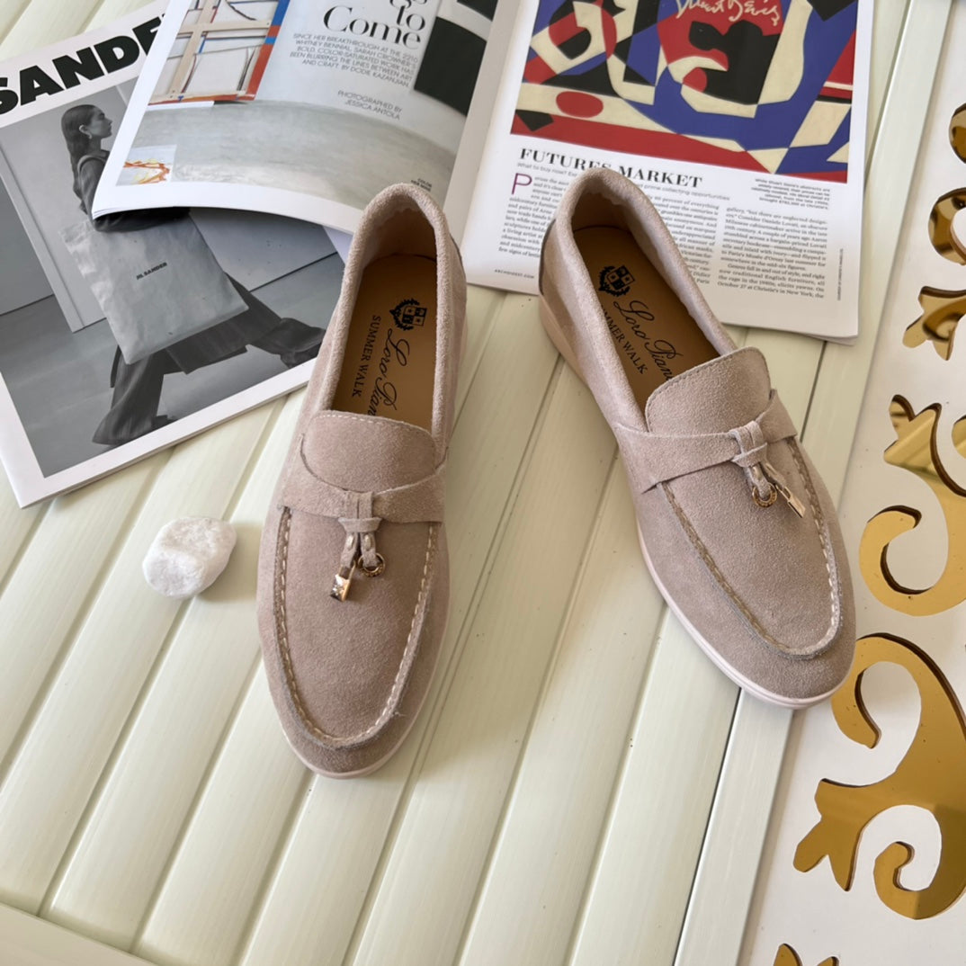 Loro Piana the iconic Summer Charms Walk Loafers for Unisex (Male and Female) Beige Colour Pre Order