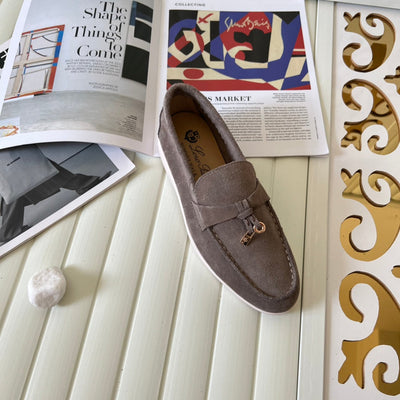 Loro Piana the iconic Summer Charms Walk Loafers for Unisex (Male and Female) Koala Colour Pre Order