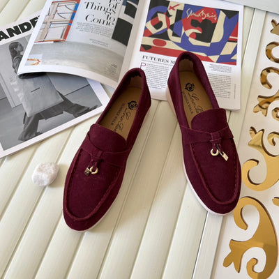 Loro Piana the iconic Summer Charms Walk Loafers for Unisex (Male and Female) Bright Amaranth Colour Pre Order