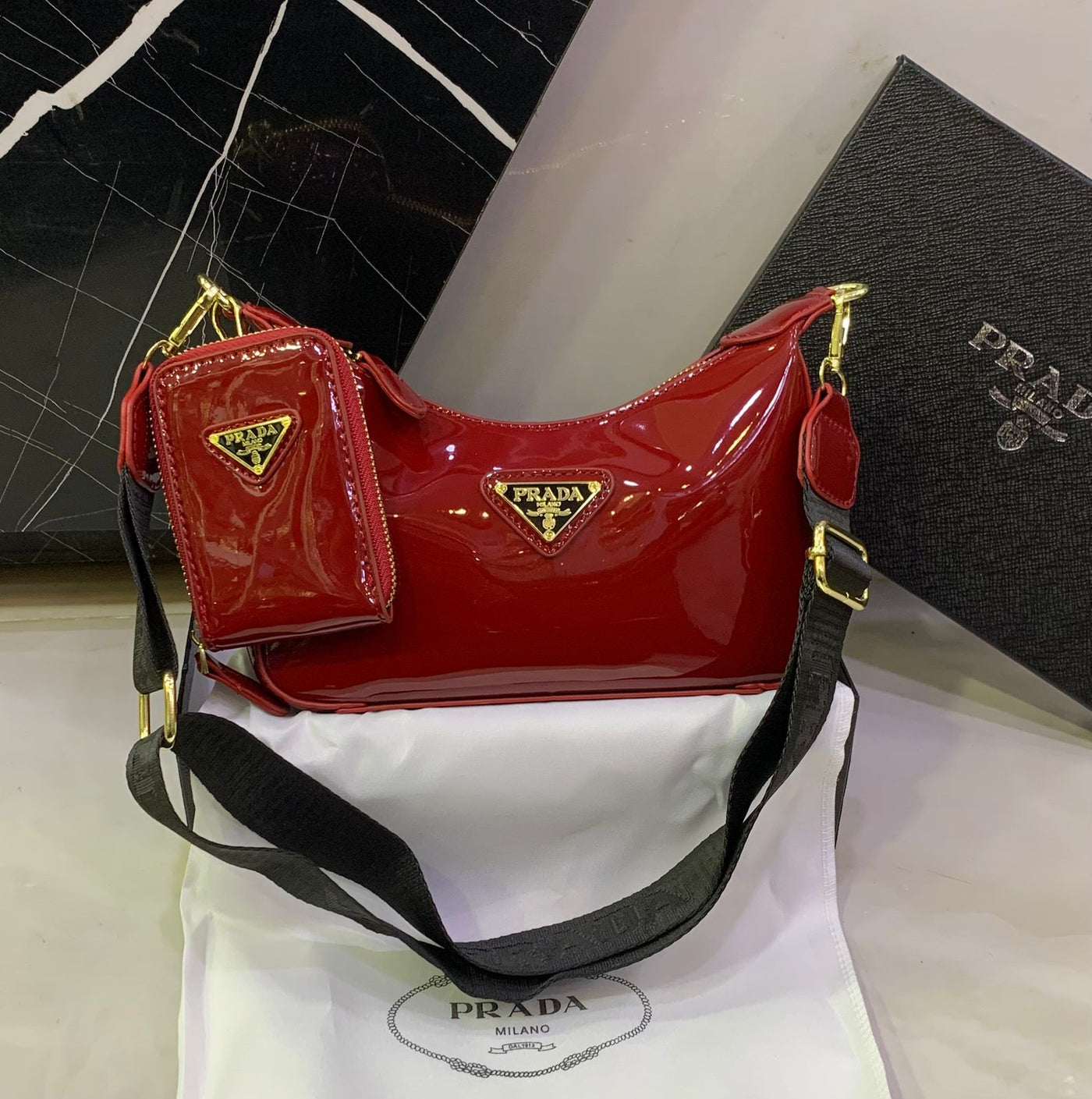 Fashion Brand Pra-da Crossbody Bag for women