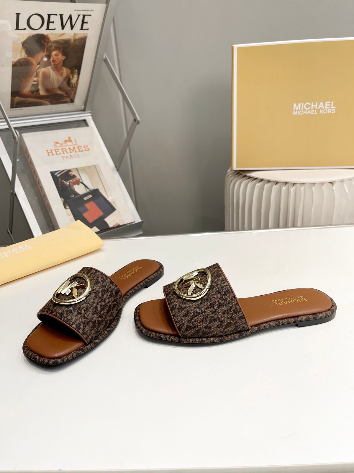 Luxury Brand m-k slipper  for women