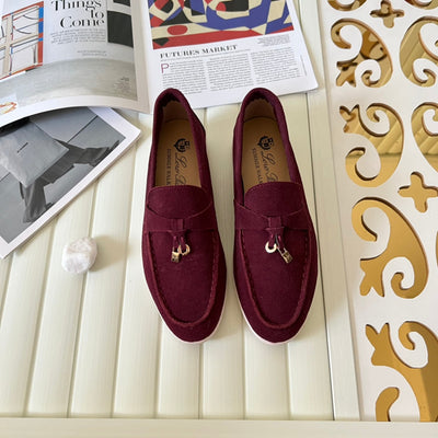 Loro Piana the iconic Summer Charms Walk Loafers for Unisex (Male and Female) Bright Amaranth Colour Pre Order