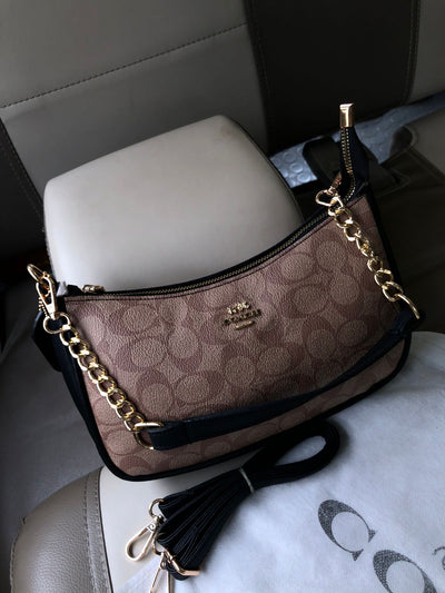 Coach Teri Shoulder Bag with Golden chain strap