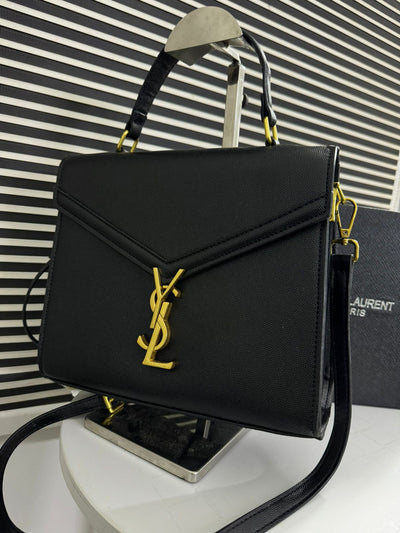 Famous Brand Y-S-L Yv-es Sai-nt Lau-rent Cassandra Medium Top Handle Bag for Women