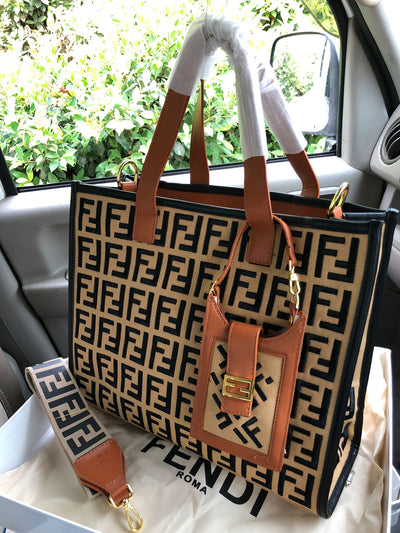 Fendi Tote Bag Brown