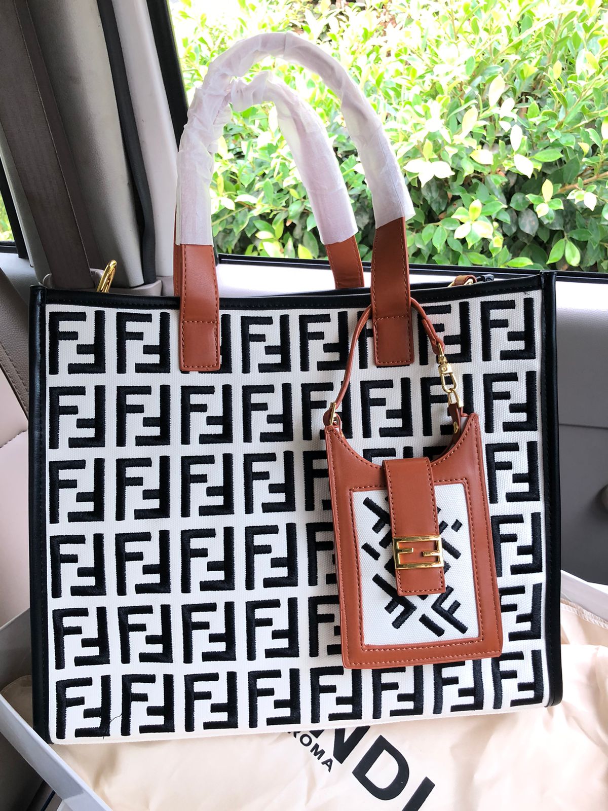 Fendi Tote Bag White