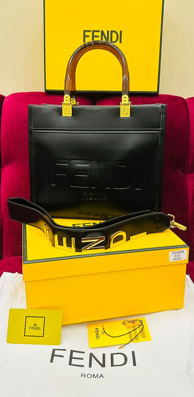 Fendi Sunshine Bag Medium Size Black