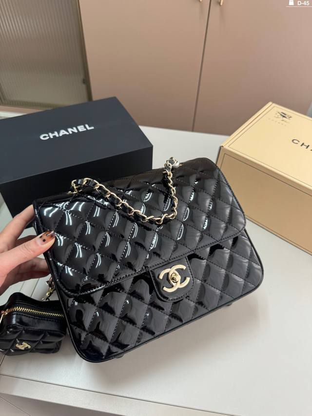 Chanel 24C Backpack Shoulderbag Black