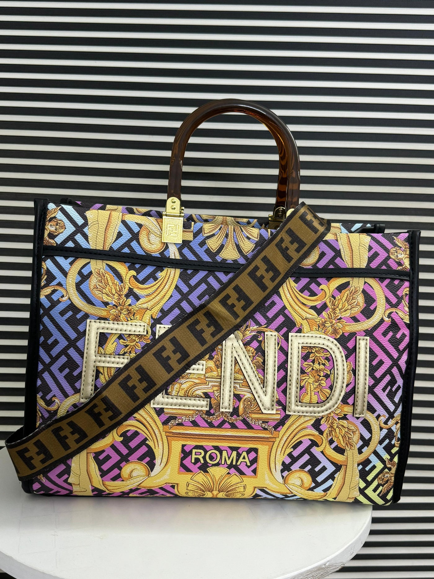 Fendi Fendace Sunshine Tote Bag