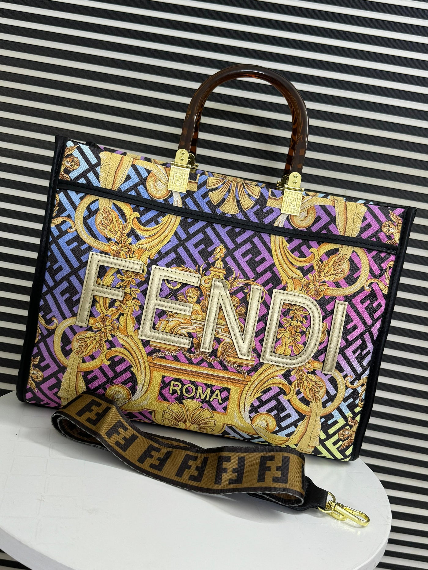 Fendi Fendace Sunshine Tote Bag