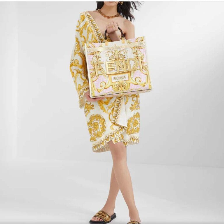 Fendi Fendace Sunshine Tote Bag