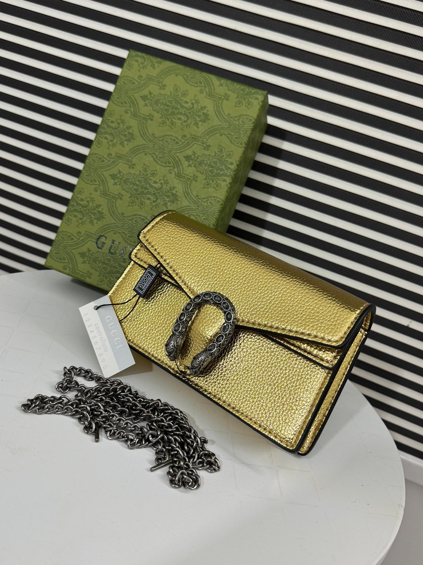 Gucci Dionysus super mini bag Gold