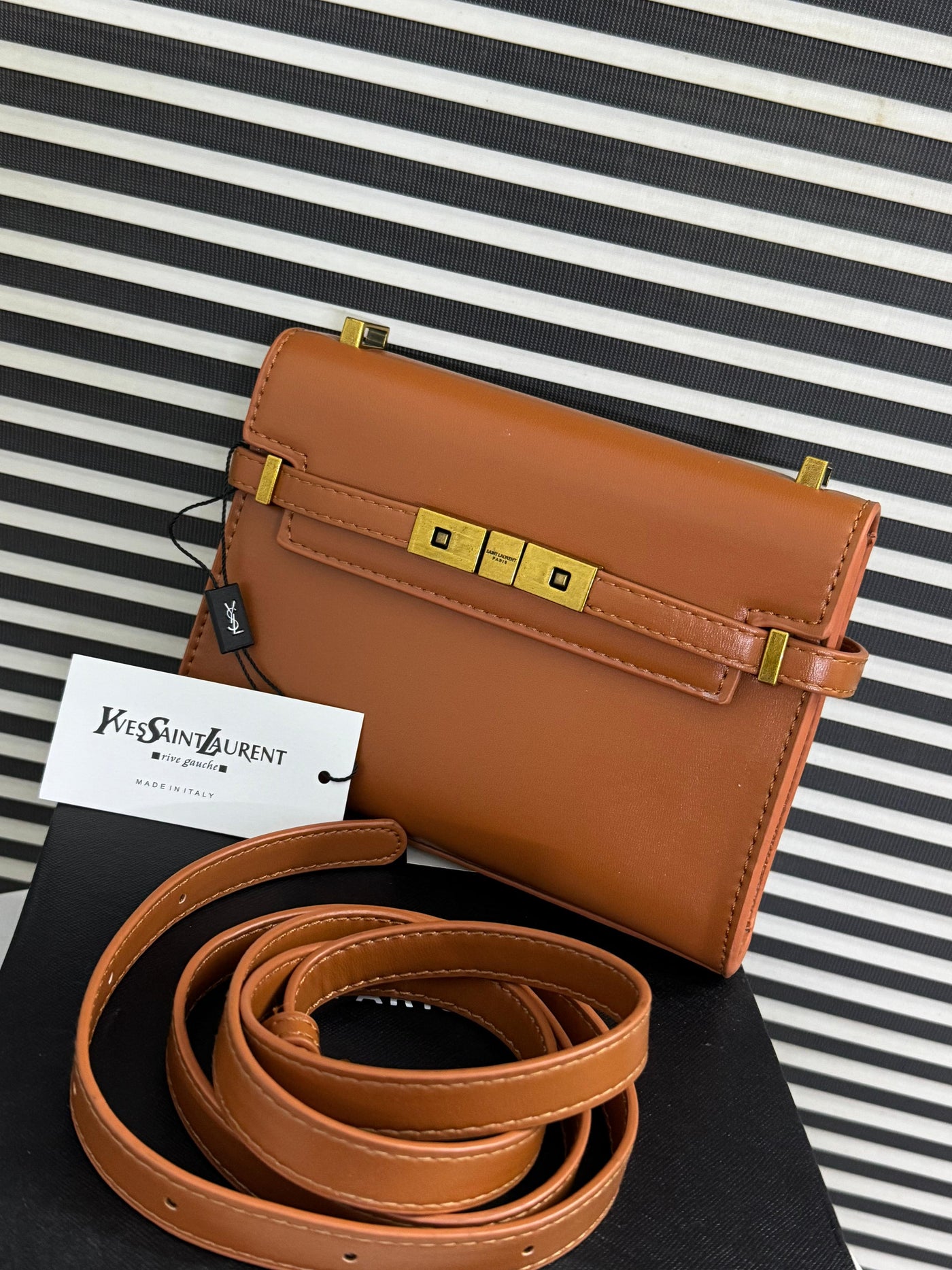 YVES SAINT LAURENT YSL MINI MANHATTAN IN BOX