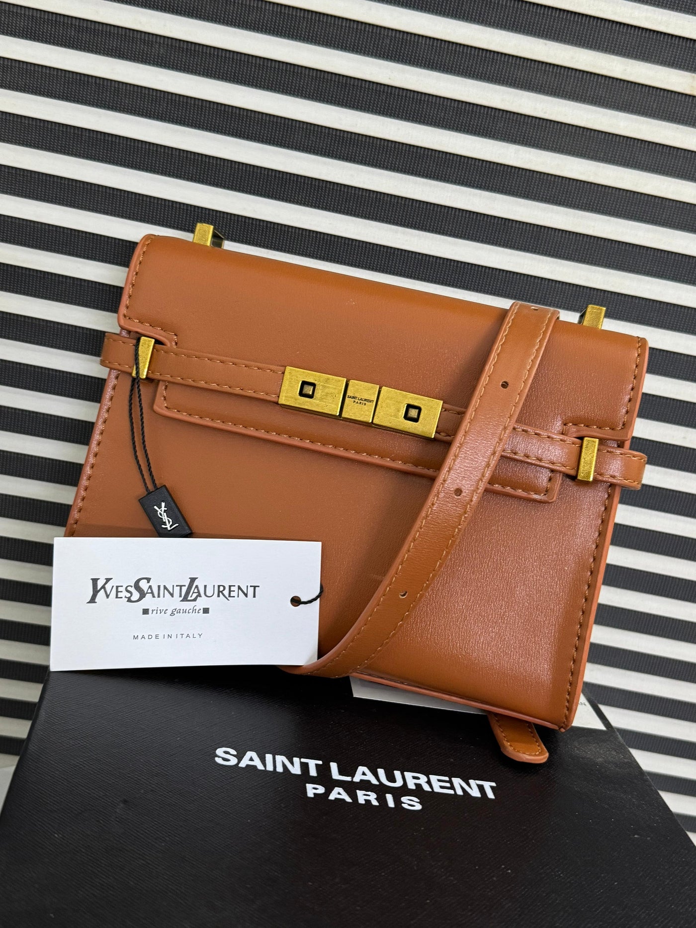 YVES SAINT LAURENT YSL MINI MANHATTAN IN BOX