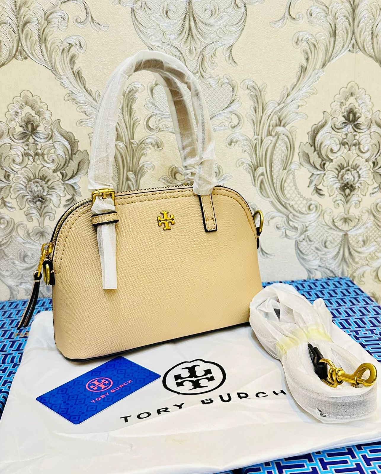 Tory Birch Alma Bag Beige